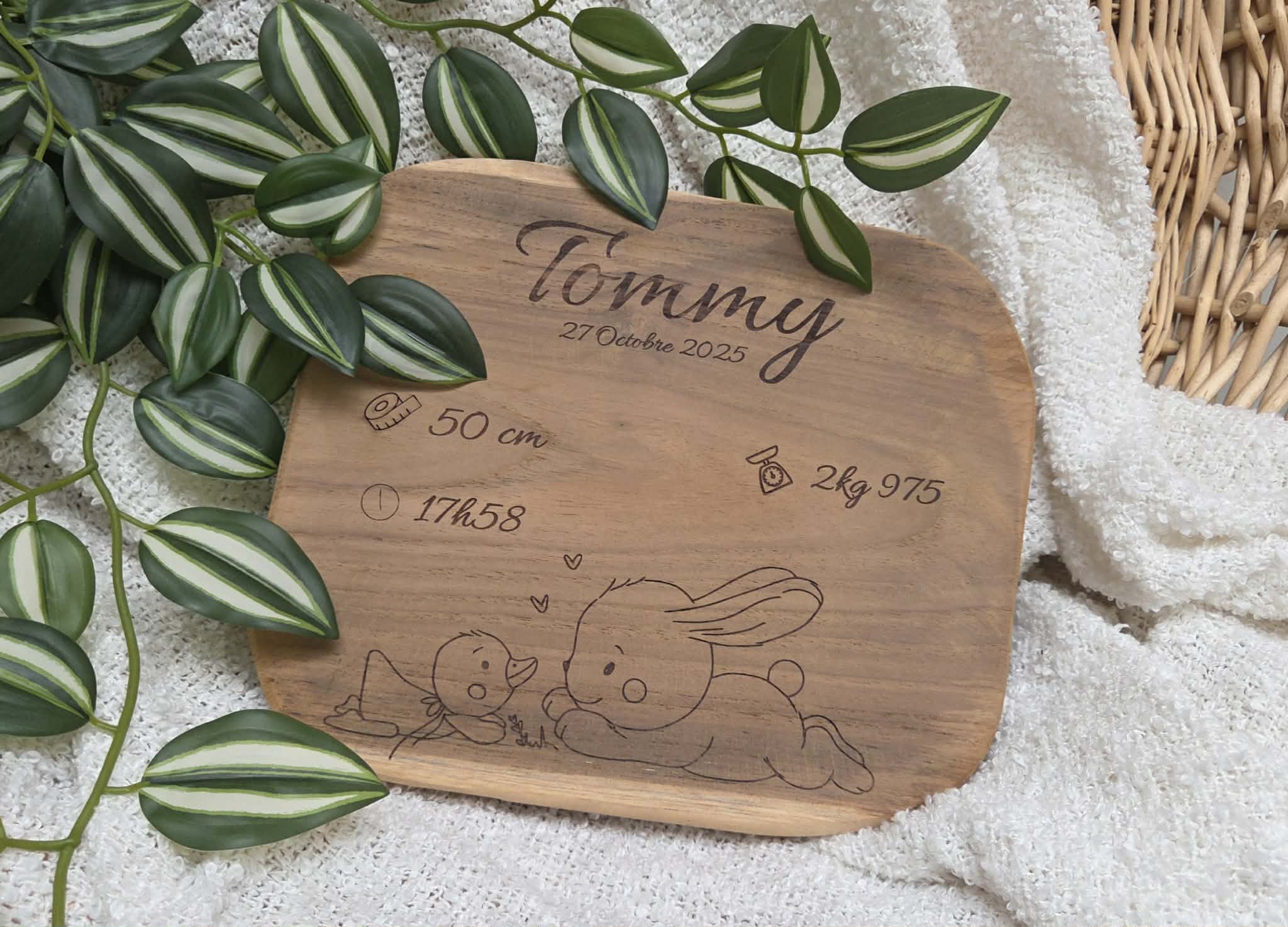 Planche en bois personnalisé