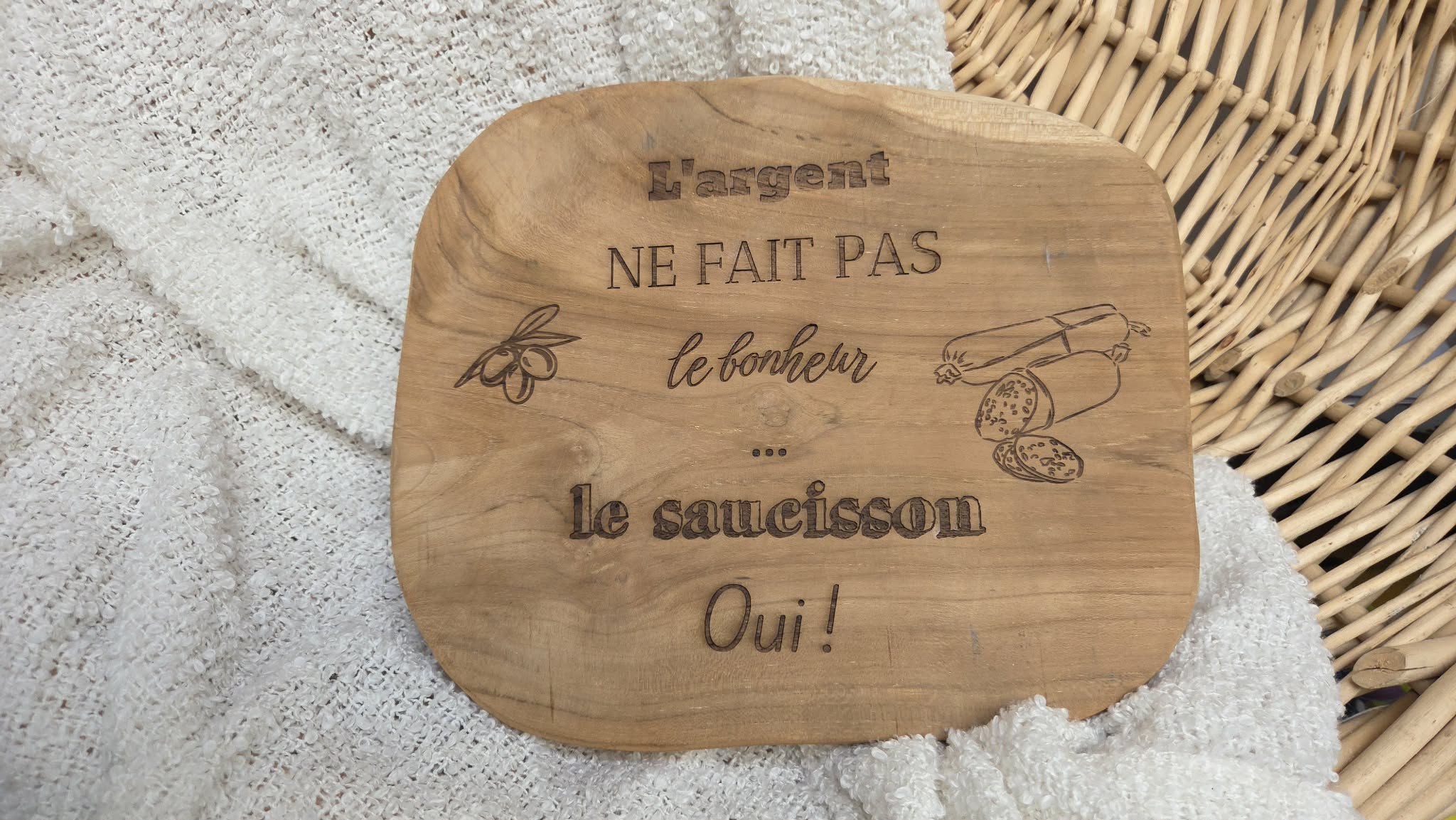 Planche en bois personnalisé