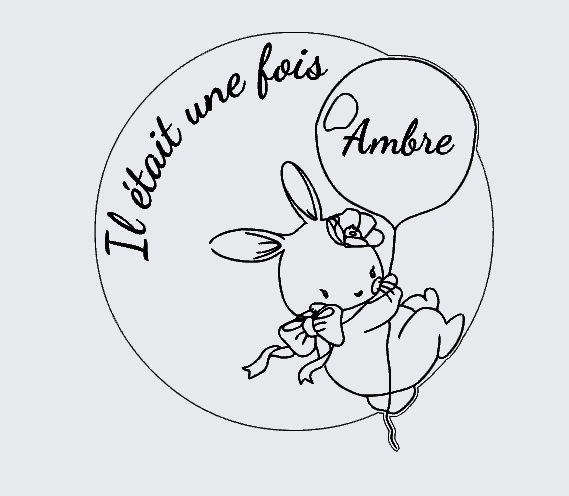 Plaque de naissance - "Il était une fois..."
